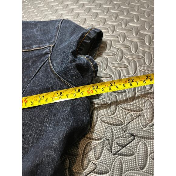 Vintage Y2K Fubu Denim Jumpsuit Zip Up Retro Blue Womens Size 16W Skater - Picture 7 of 11